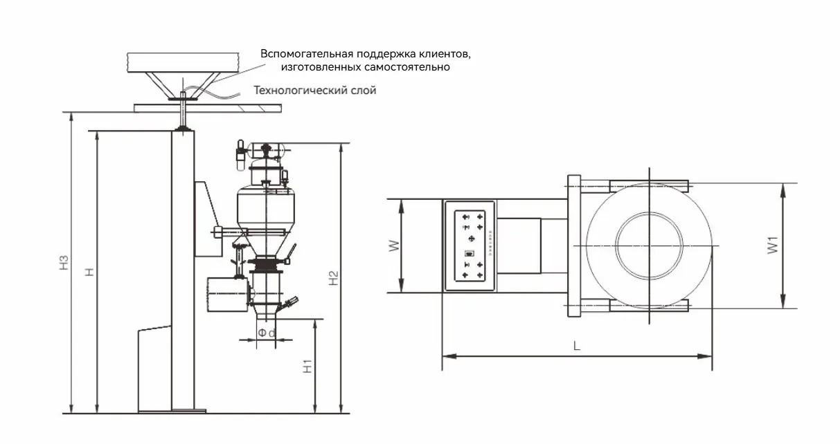 Гидравлический вакуумный гранулятор111