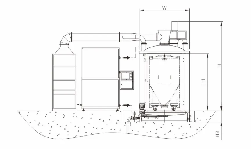 Автоматическая моечная машина для загрузочных ковшей111