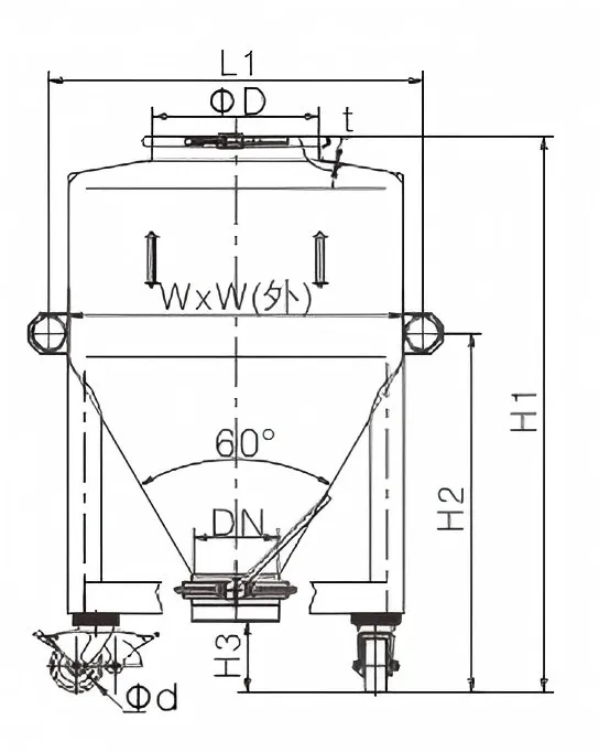 Колонный смесительный ковш111