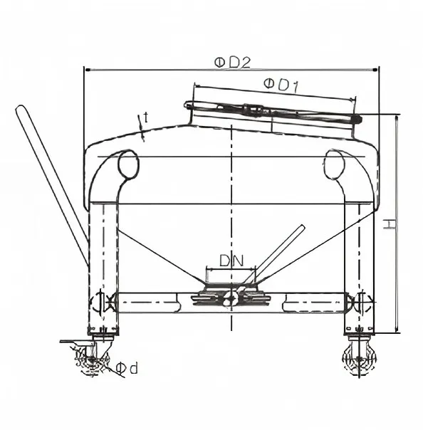Круглый ковш для таблеток111