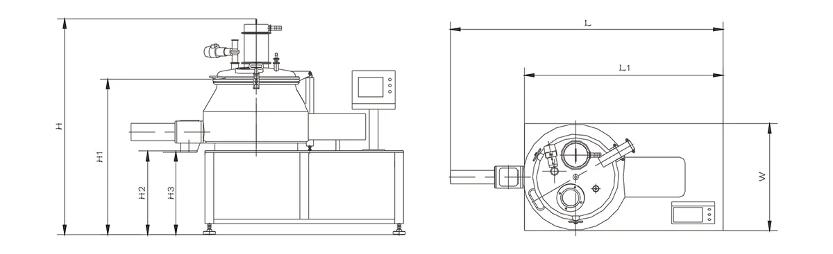 Низкий гранулятор с мокрым смешиванием111