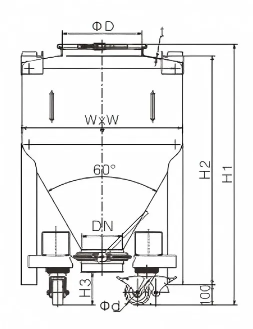 Подъемный смесительный ковш111