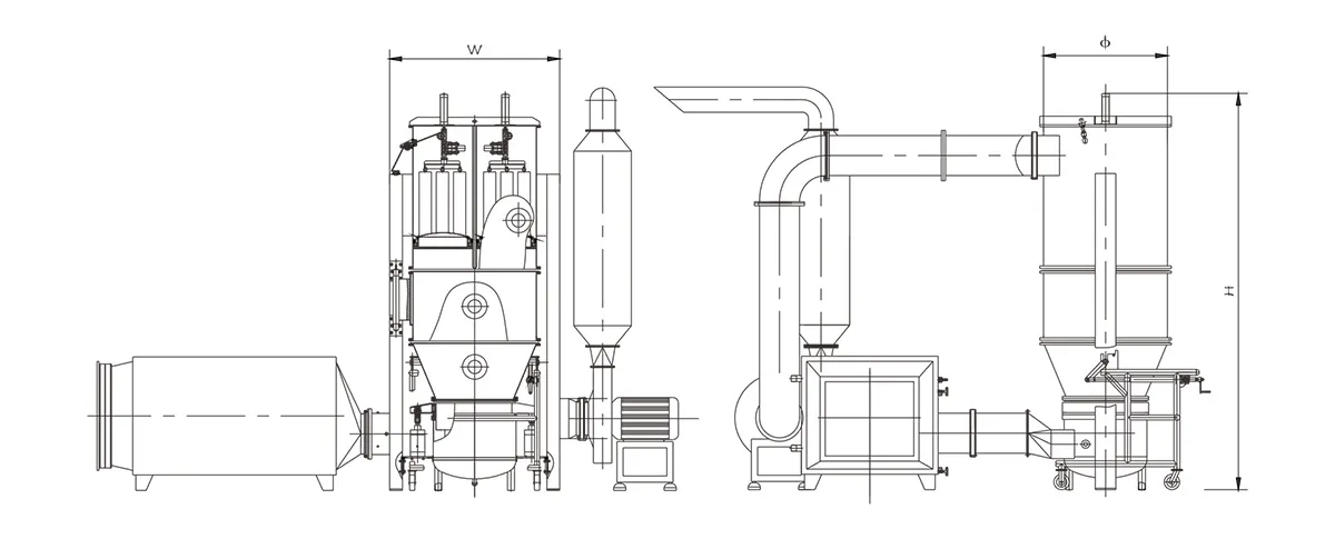 Сушилка с псевдоожиженным слоем111